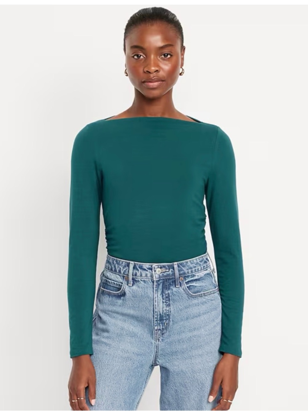 Bundle of 3 Slit Neck Long-Sleeve Top